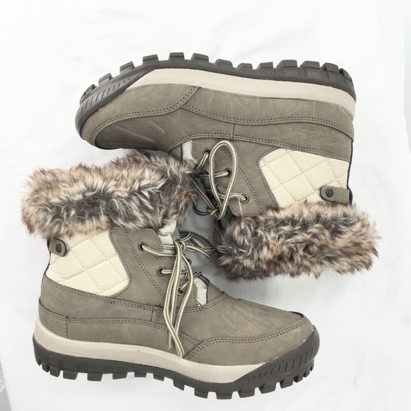 Bearpaw Women Boots Faux Fur Winter Waterproof Sheep Skin Lining Brown Sz 8 - Picture 5 of 16